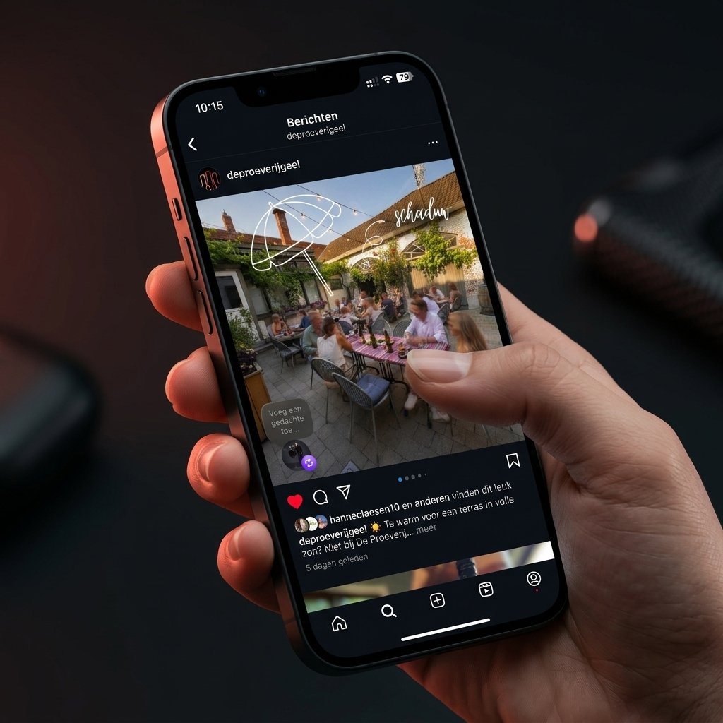 Social media content voor De Proeverij