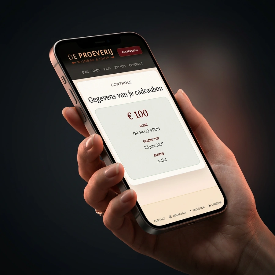 De Proeverij app en website